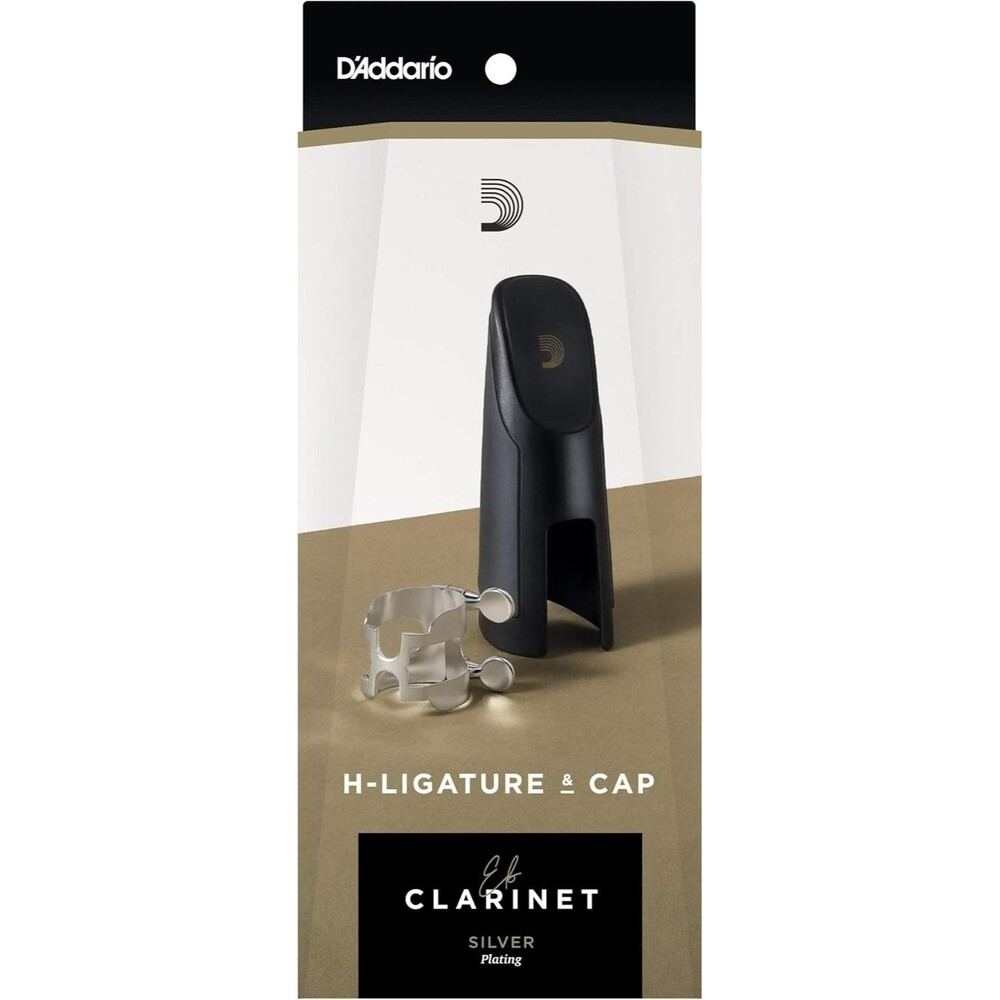 D'Addario H-Ligature & Cap, Bb Clarinet, Silver-plated